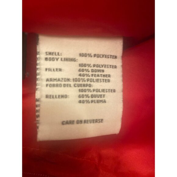 Nine West Separates Quilted GIII Red Womens Full Zip Puffer Coat Jacket Medium - Picture 5 of 7